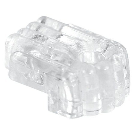 Mirror Clip, 1/8 in. Offset, Plastic Construction, Clear with Mounting Fasteners, PK50 MPN:MP9002