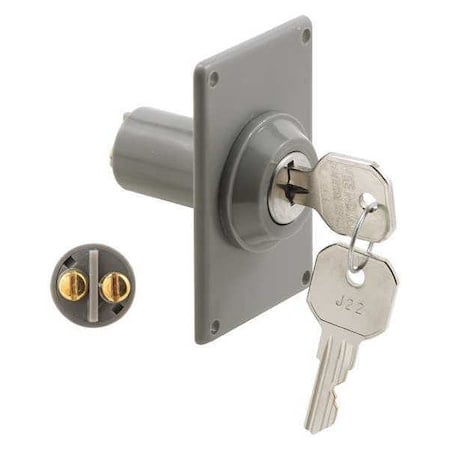 Electric Key Switch, 3/4 in. Outside Diameter, Hardwired (Single Pack) MPN:GD 52142