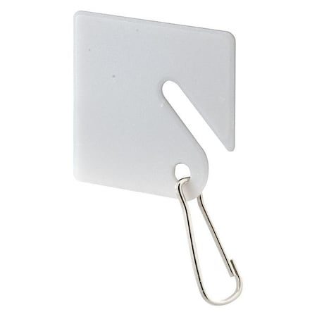 ID Key Tags, 1-1/4 in., Oval Shape, Plastic Tags with Metal Clip, PK100 MPN:MP4269