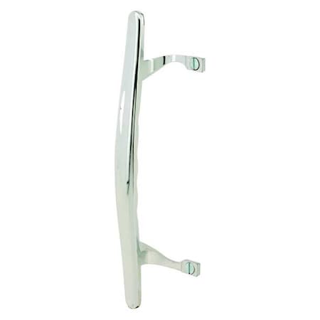 Patio Door Handle, Chrome Diecast Handle Pull, 6-5/8 in. Hole Centers (Single Pack) MPN:C 1067