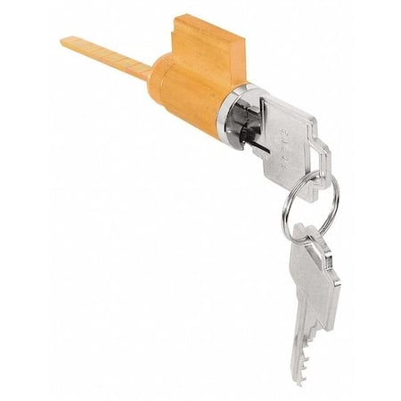 Sliding Door Lock, Chrome, 1-1/4