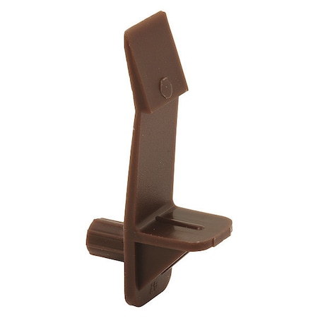 Self-Locking Shelf Support Peg with 3/4 in. Shelf, 1/4 in., Brown, PK100 MPN:MP9117-100
