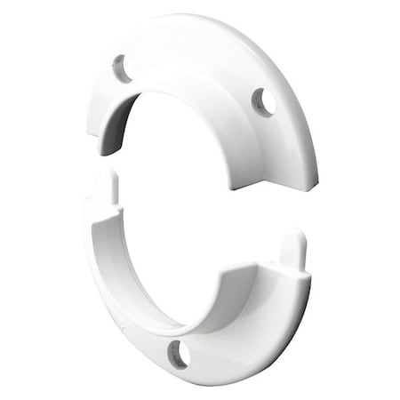 Closet Pole Sockets, Heavy Duty, Diecast, White Finish (Single Pack) MPN:N 7050