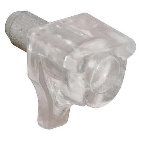 5 mm. Clear Metal/Plastic Shelf Support Peg, PK8 MPN:U 10159