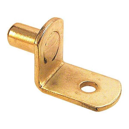 20 lb., 1/4 in. Brass-Plated Steel L-Shelf Support Pegs, PK8 MPN:U 10168