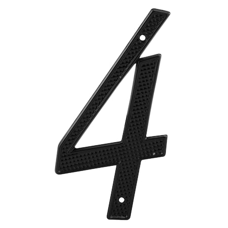 4 in. House Number 4, Diecast, Black Finish, PK2 MPN:MP4114