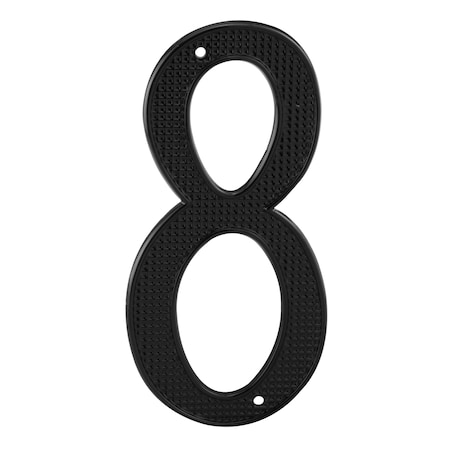 4 in. House Number 8, Diecast, Black Finish, PK2 MPN:MP4118