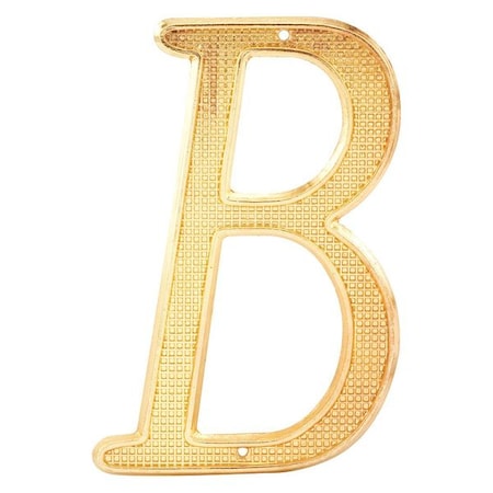 4 in. House Letter B, Diecast, Brass Finish, PK2 MPN:MP4293