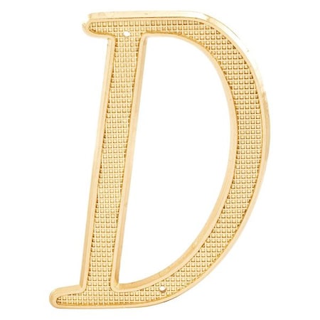 4 in. House Letter D, Diecast, Brass Finish, PK2 MPN:MP4295