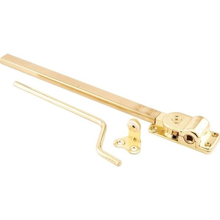 10-3/4 in. Brass Plated Reversible Casement Window Operator, for Parlyn Windows (Single Pack) MPN:H 3687