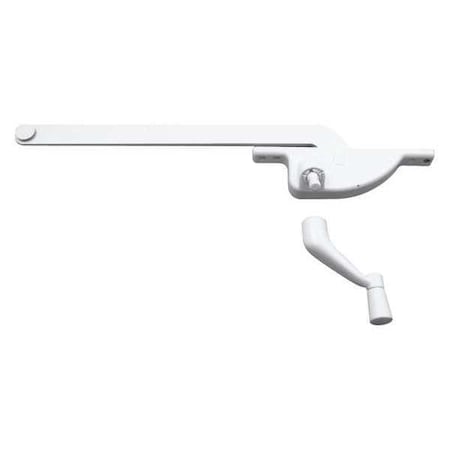 9 in., White Diecast, Casement Operator, Right Hand, Teardrop Type (Single Pack) MPN:H 3709