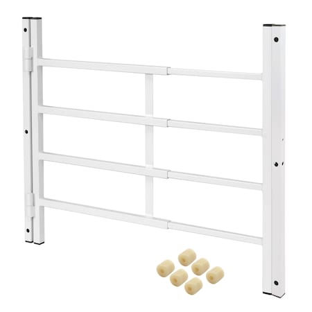 21 in., White, Carbon Steel, Fixed 4-Bar Window Grill (Single Pack) MPN:S 4772