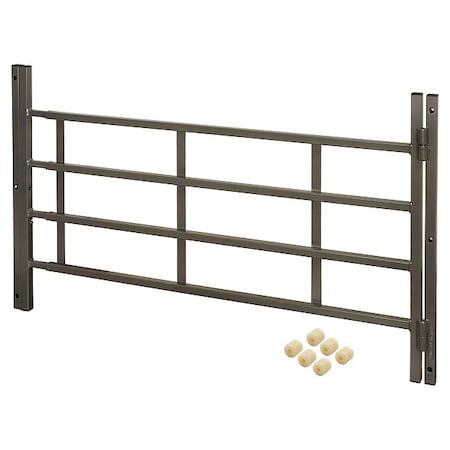 21 in., Black Painted Carbon Steel, Hinged 4-Bar Window Grill (Single Pack) MPN:S 4782