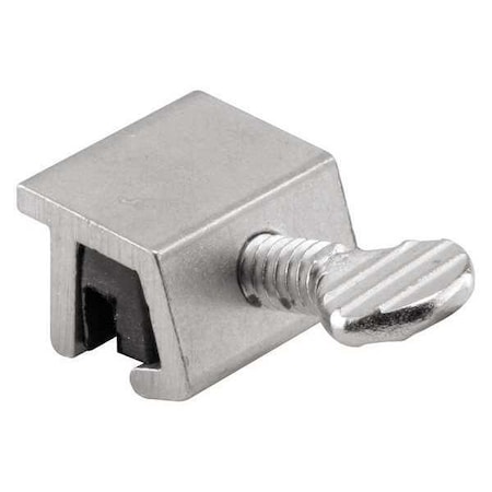 Sliding Window Lock, 1/4 in., Extruded Aluminum, Mill Finish, Non-Mar (2 Pack) MPN:U 10551