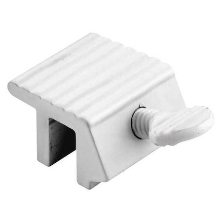 Sliding Window Lock, 1/4 in., Extruded Aluminum, White Painted Finish (2 Pack) MPN:U 9802
