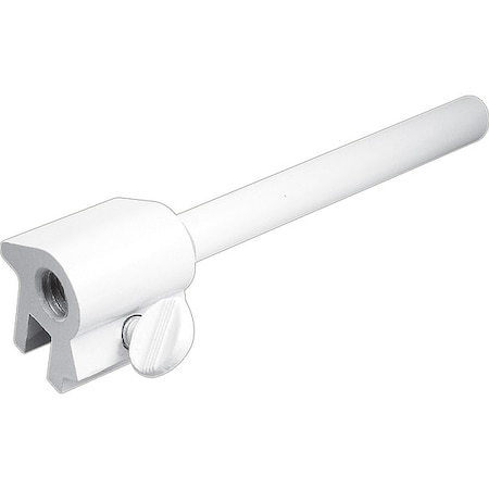 3 in. Extruded Aluminum, White Reversible Sliding Window Bar Lock (Single Pack) MPN:U 9835