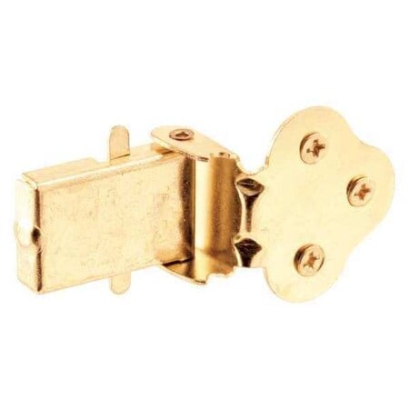 Wood Window Flip Lock, 5/8 in. Projection, Stamped Steel Construction, Brass Plated (Single Pack) MPN:U 9926