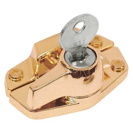 Window Lock, Silver, 1 in L, 2 21/32 in W MPN:U 9927