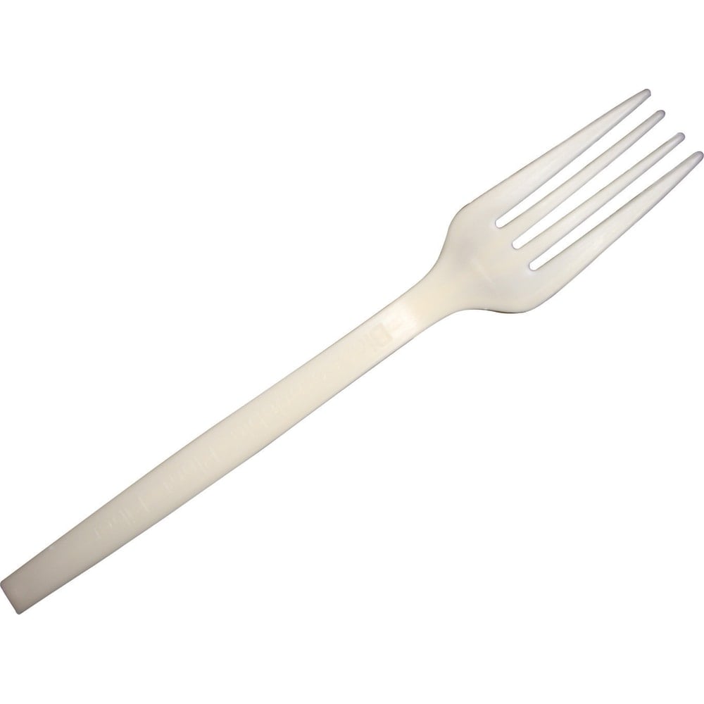 Primeware ECO Disposable Utensils, Forks, Tan, Case Of 1, 000 MPN:PWF7