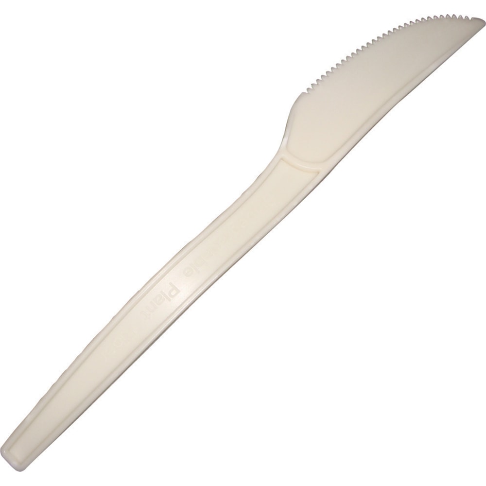 Primeware ECO Disposable Utensils, Knives, Tan, Case Of 1, 000 MPN:PWK7