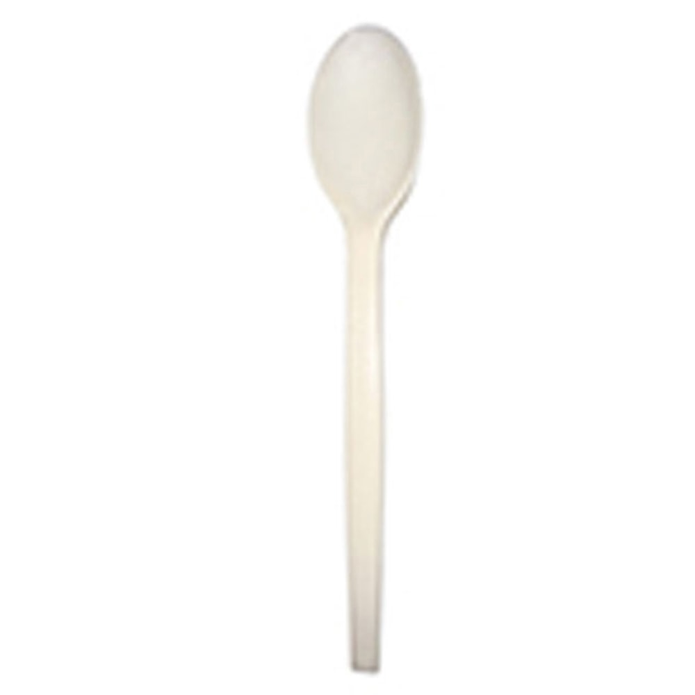 Primeware ECO Disposable Utensils, Spoons, Tan, Case Of 1, 000 MPN:PWS7
