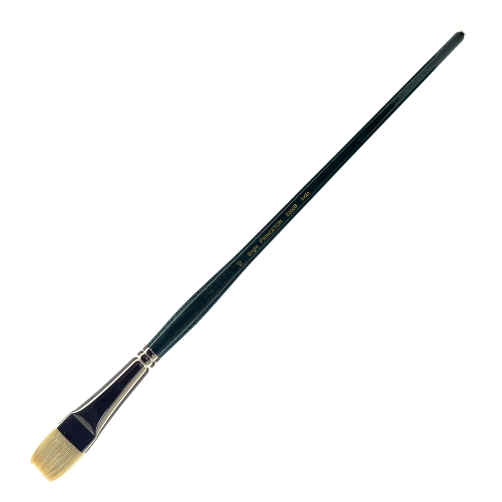 Princeton Series 5200 Ashley Paint Brush, Size 10, Bright Bristle, Hog Hair, Blue MPN:5200B-10