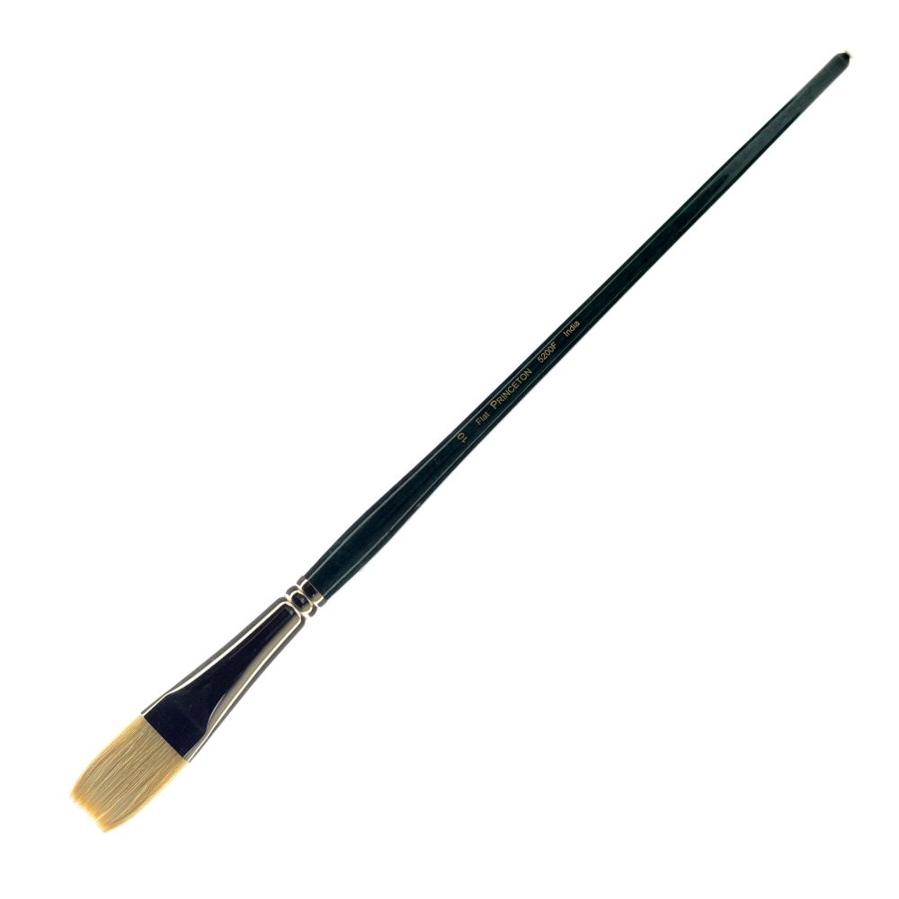 Princeton Series 5200 Ashley Paint Brush, Size 10, Flat Bristle, Hog Hair, Blue MPN:5200F-10