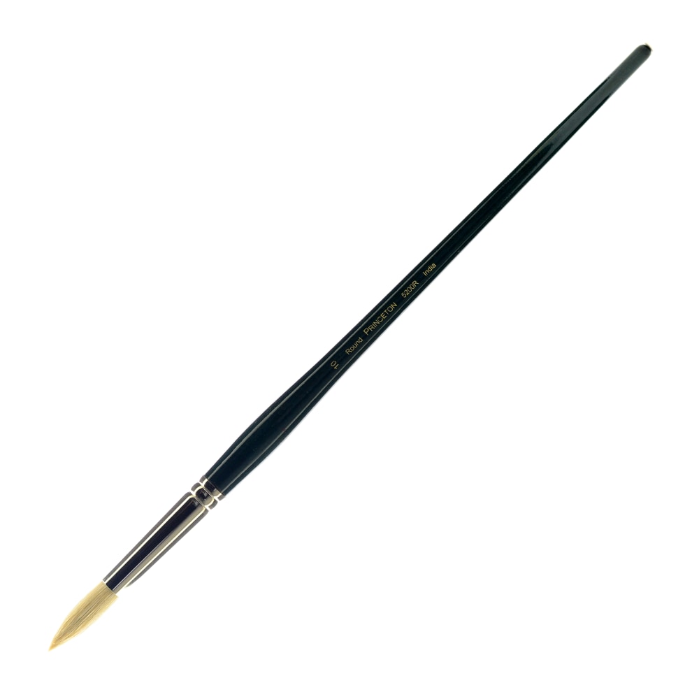 Princeton Series 5200 Ashley Paint Brush, Size 10, Round Bristle, Hog Hair, Blue MPN:5200R-10