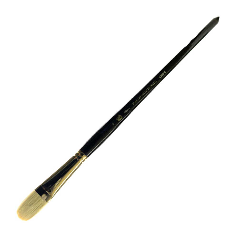Princeton Series 6300 Dakota Paint Brush, Size 12, Filbert Bristle, Synthetic, Blue MPN:6300FB-12