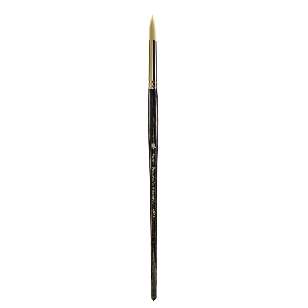 Princeton Series 6300 Dakota Paint Brush, Size 8, Round Bristle, Synthetic, Blue MPN:6300R-8