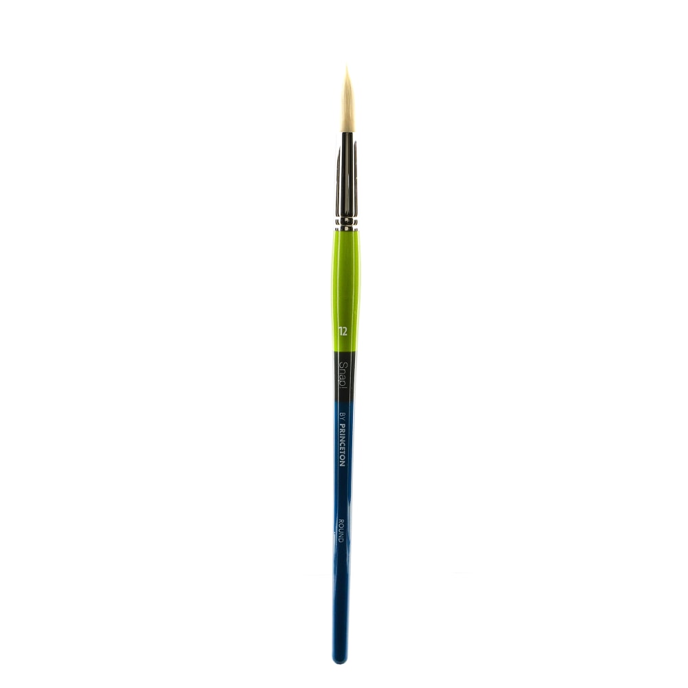 Princeton Snap Paint Brush, Series 9800, Size 10, Flat, White Taklon, Synthetic, Multicolor MPN:9800F-10