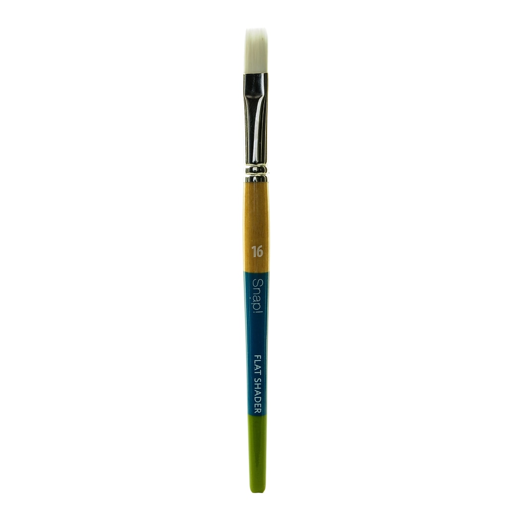 Princeton Snap Paint Brush, Size 16, Flat Bristle, Synthetic, Multicolor MPN:9850FS-16