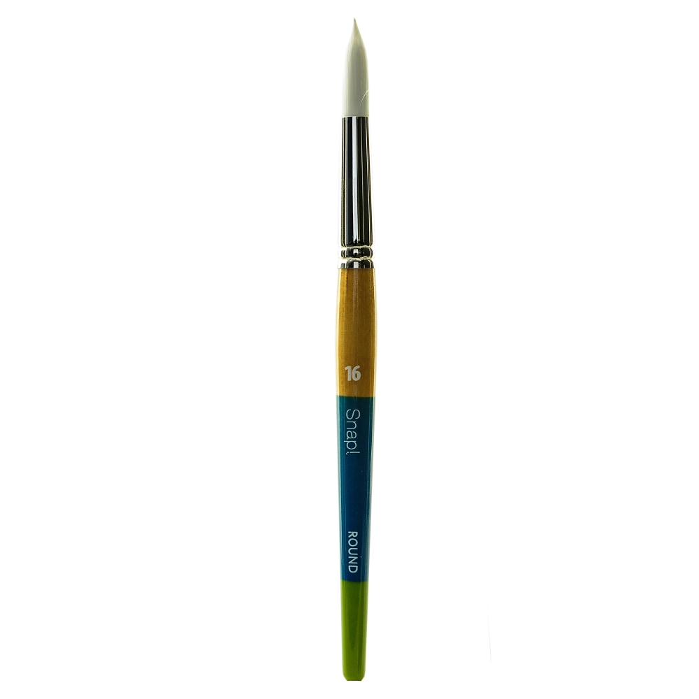 Princeton Snap Paint Brush, Size 16, Round Bristle, Synthetic, Multicolor MPN:9850R-16