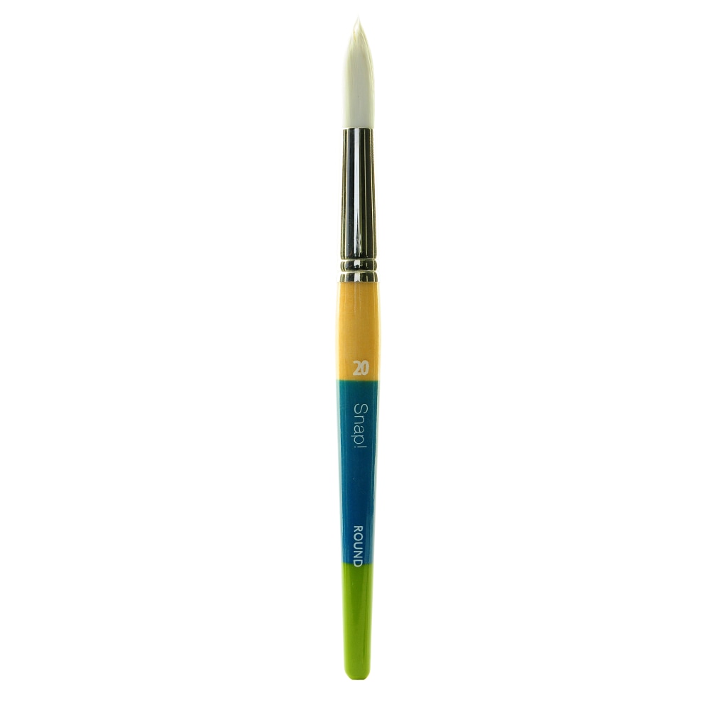 Princeton Snap Paint Brush, Size 20, Round Bristle, Synthetic, Multicolor MPN:9850R-20