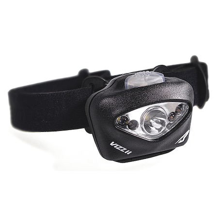 Tactical Headlamp, Plastic, Black, 200lm MPN:VIZZ-II-MPLS