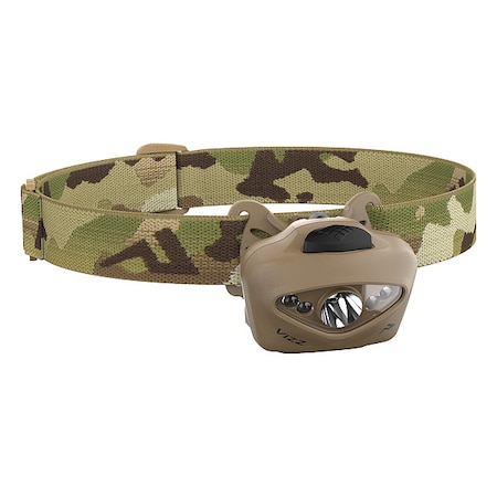 Tactical Headlamp, Plastic, Tan, 420lm MPN:Vizz-MPLS-MC