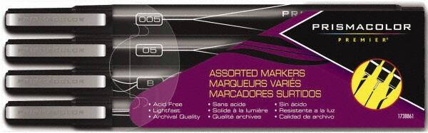 Laundry Marker: Black, Alcohol-Based, Brush Point MPN:1738861