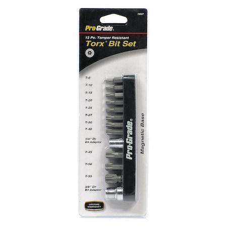 Proof Torx Bit Set, 13 pcs. Tamper MPN:19027