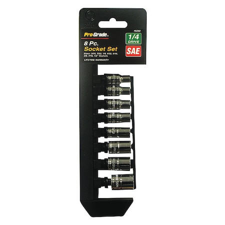 Socket, 8 pcs., 1/4