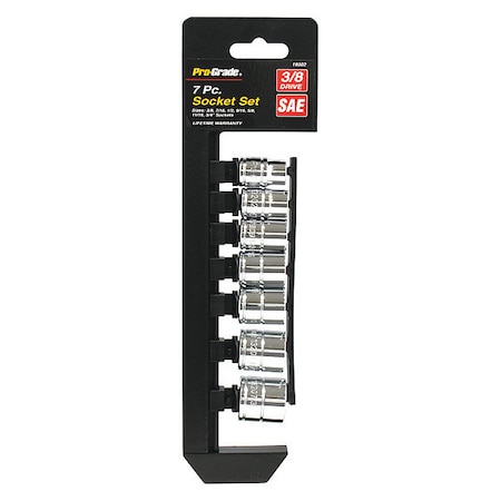 Socket, 7 pcs., 3/8