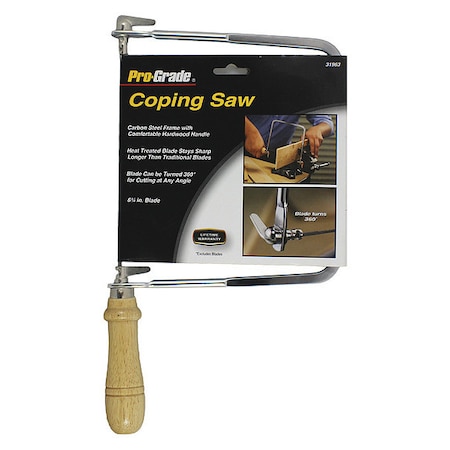 Coping Saw, Wood Handle, 6-3/4