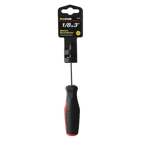 Slotted Screwdriver, 1/8x3
