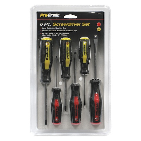 Screwdriver Set, 6 pcs. MPN:55041