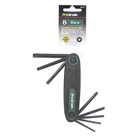 8 Piece Torx? Fold-Up, Torx? Key Set MPN:55070