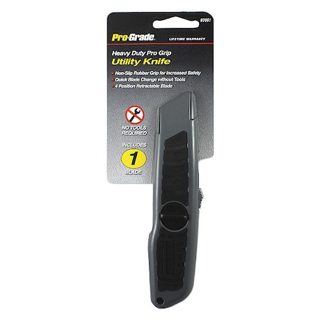 Pro-Grip Heavy Duty Utility Knife, Utility, General Purpose MPN:82061