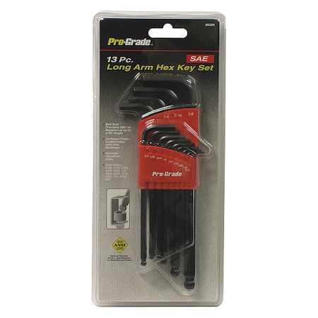 13 Piece SAE L-Shape, Hex Key Set MPN:85339