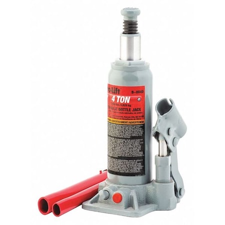 Bottle Jack, Hydraulic, 4 tons MPN:B-004D
