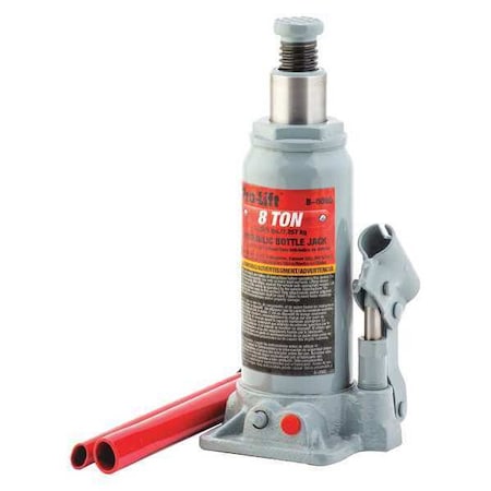 Bottle Jack, Hydraulic, 8 tons MPN:B-008D