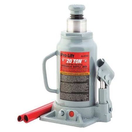 Bottle Jack, Hydraulic, 20 tons MPN:B-020D