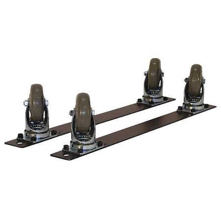 Plate Caster Kit, Polyurethane, 275 lb, PK4 MPN:TLC-4BQS